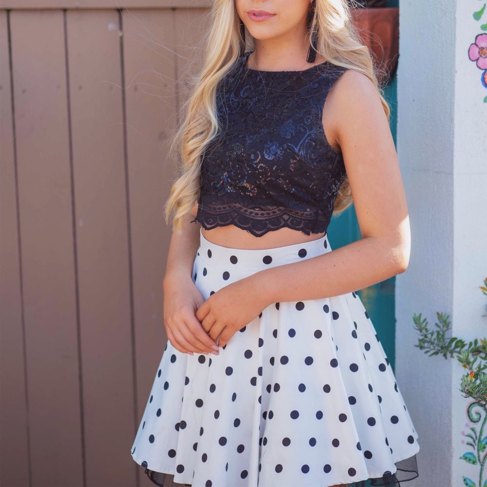two piece pageant outfit
